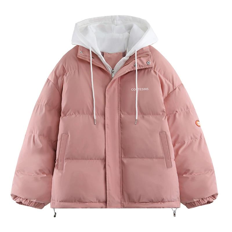 Women's Winter Oversize Jacket Down Cotton Padded Coat Female Loose Casual Overcoat Female Fashion Men Hooded Short Parkas