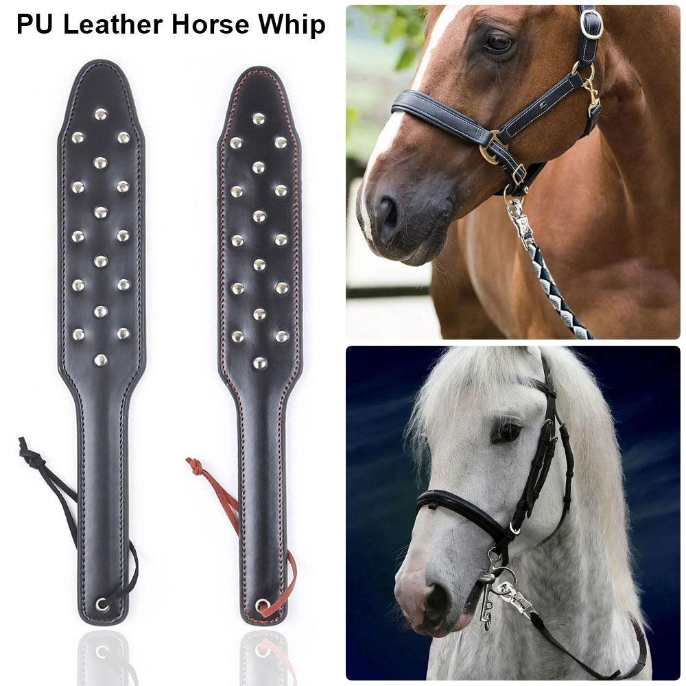 1Pcs With Handle Equestrian Training Pointer Spanking Paddles Racing Riding Crop for Horse Training