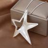 Y2K Hollow Five-pointed Star Pendant Necklace for Women Egirl Korean Fashion Punk Sweater Neck Chain Trend Jewelr