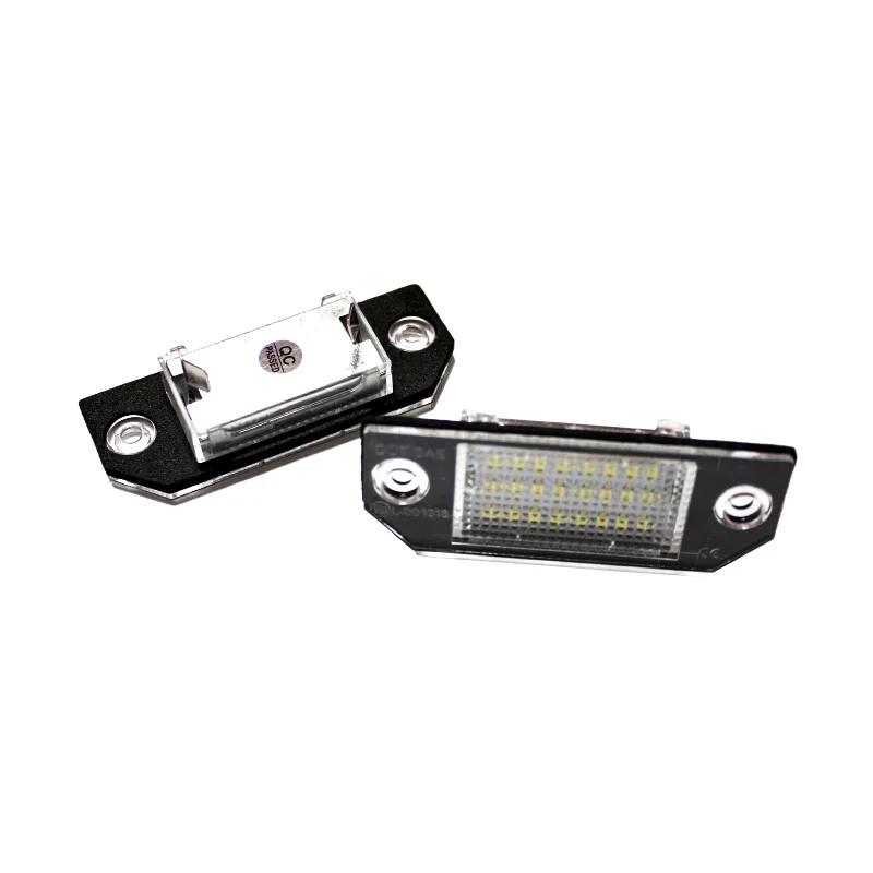 2pcs LED Car License Plate Light 24 LED Beads License Number Plate Lamp Fit For Ford C MAX Focus MK2