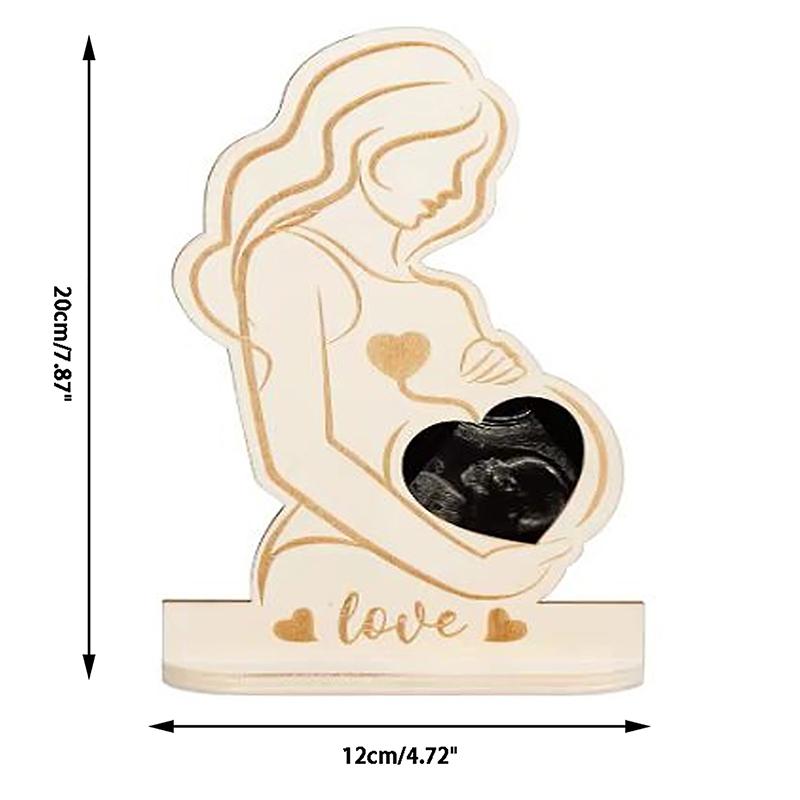 Baby Ultrasound Photo Frame Sonogram Picture Frame Pregnancy Gift Baby Announcement Keepsake For Couples New Moms Dady
