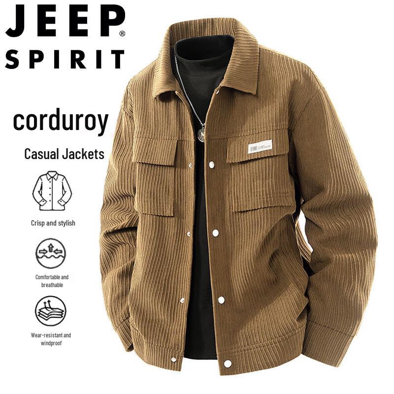 

JEEP SPIRIT Men s Corduroy Workwear Jacket 4XL