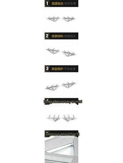 21 Elantra Front Fog Light Cover Decorative Frame