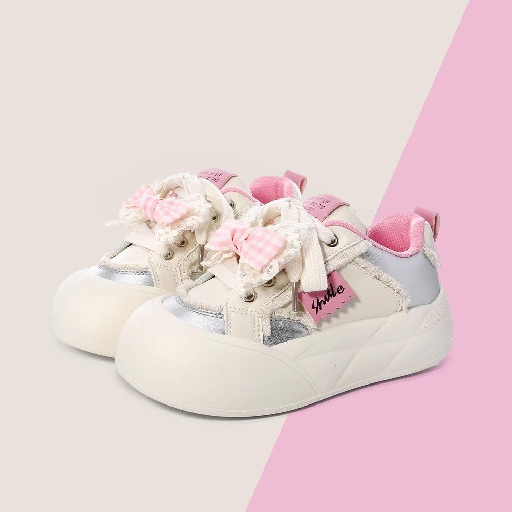 2025 spring and autumn fashion versatile little white shoes viral trends board shoes soft sole sports shoes cute soft cute bread shoes