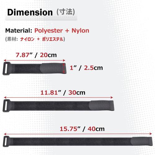 Azarxis Elastic Cargo Tie Straps, Elastic Rubber Bands with Velcro Closure, Secure Straps, Cable Ties, Elastic Arm Straps, Packing, Storage, Moving, C