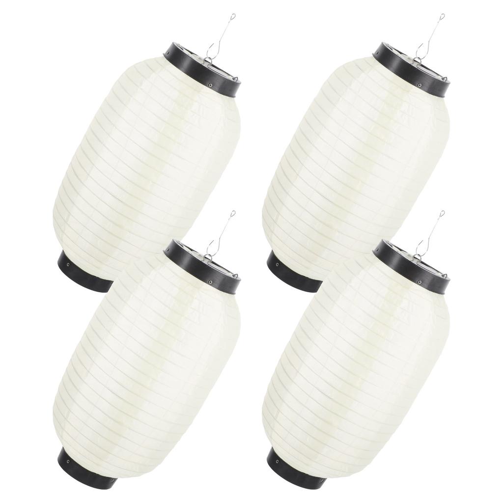 4Pcs Japanese Style Waterproof Hanging Lantern Foldable Decorative Lanterns for Restaurant Sushi Barbecue Outdoor Party