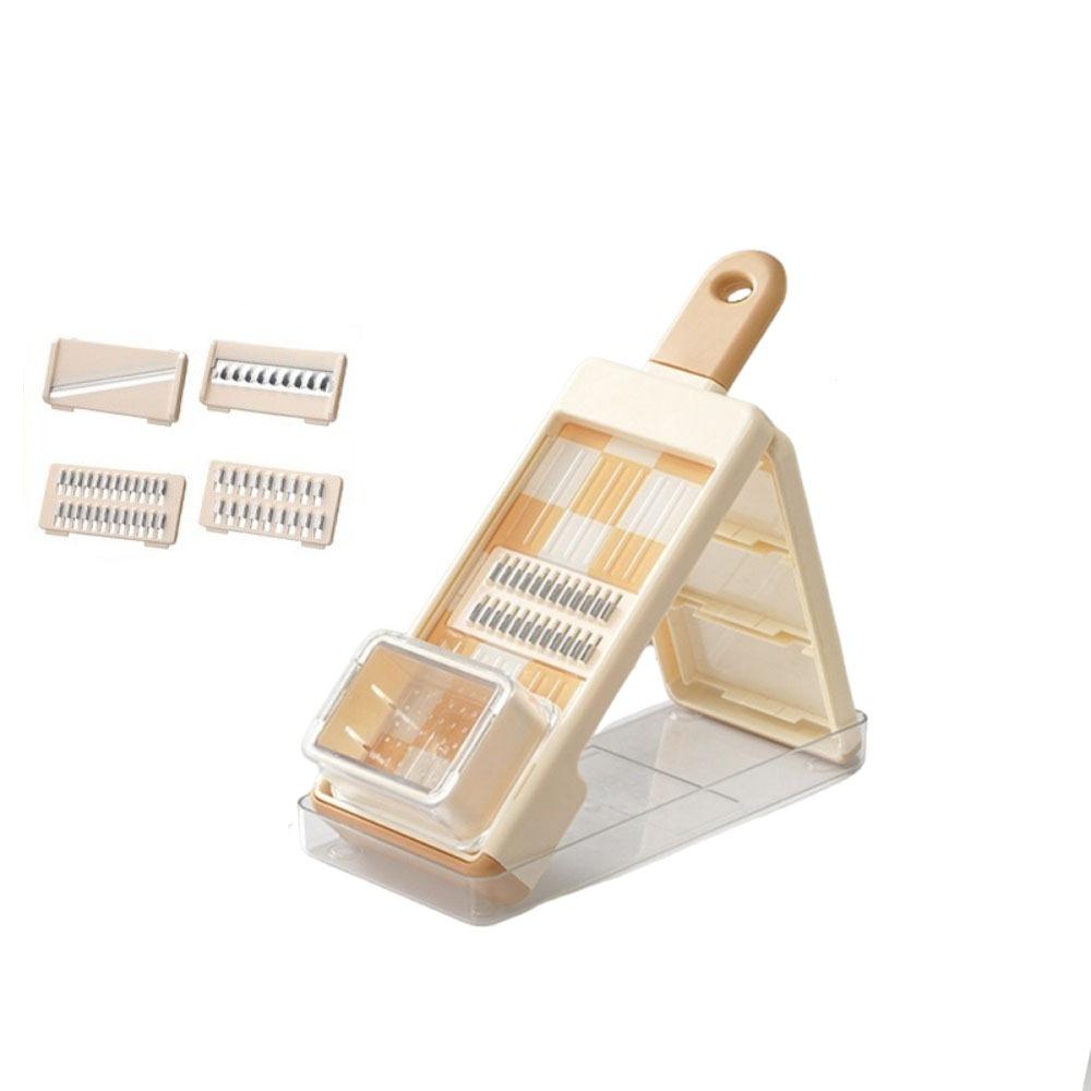 Multifunctional Vegetable Fruit Slicer Manual Operation Washable Food Grater Julienne Shredder Safe Design Potato Chopper оранжевый