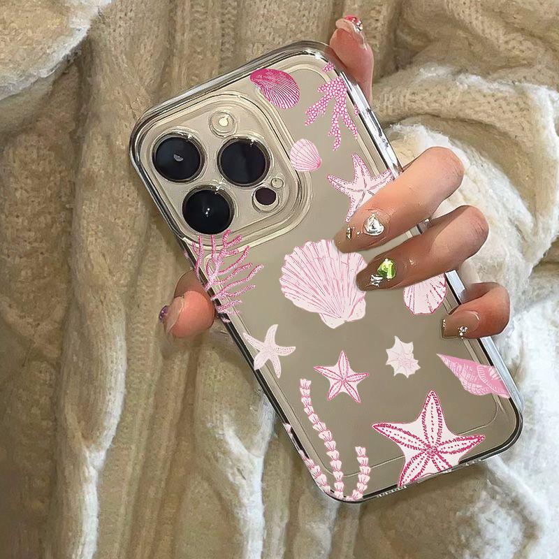 Seashells Starfish Phone Case for iPhone 17 Air 16 15 14 13 12 11 Pro Max Plus Mini X 8 7 Transparent Cover Fundas Accessory