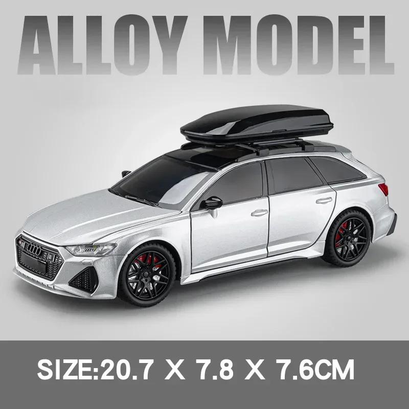 

1:24 RS6 Travel Edition Alloy Model Car Toy Diecast Metal Casting Sound and Light Car Toy For Children Vehicle