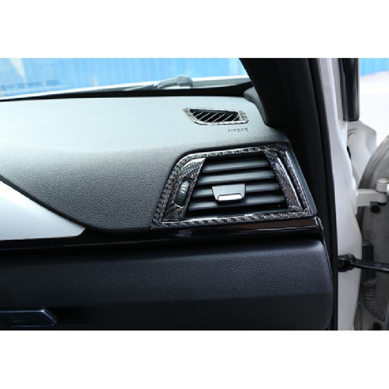 For BMW 3 4 Series GT 13- Real Carbon Fiber Console L&R Air Outlet Vent Trim