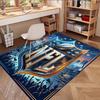 NFL Print Teppich, Waschbarer Bodenläufer, Für Eingangsbereich Studentenwohnheim Waschküche Büro Arbeitszimmer, Heimdekoration Geburtstags-Weihnachtsgeschenk