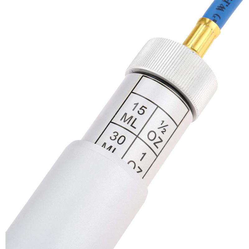 A/C Oil and Dye Injector Hand Turn Screw-in Air Conditioning Coolant Filling Tube Injection Tool
