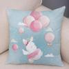 Cartoon Animal Pattern Decorative Pillowcase Car Sofa Square Cushion Pillowcase