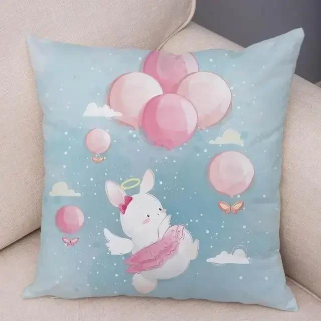Cartoon Animal Pattern Decorative Pillowcase Car Sofa Square Cushion Pillowcase