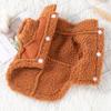 Dog Clothes Autumn Winter Teddy Bichon Pomeranian Leash Suede Vest Cat Small Dog Pet Winter Warm