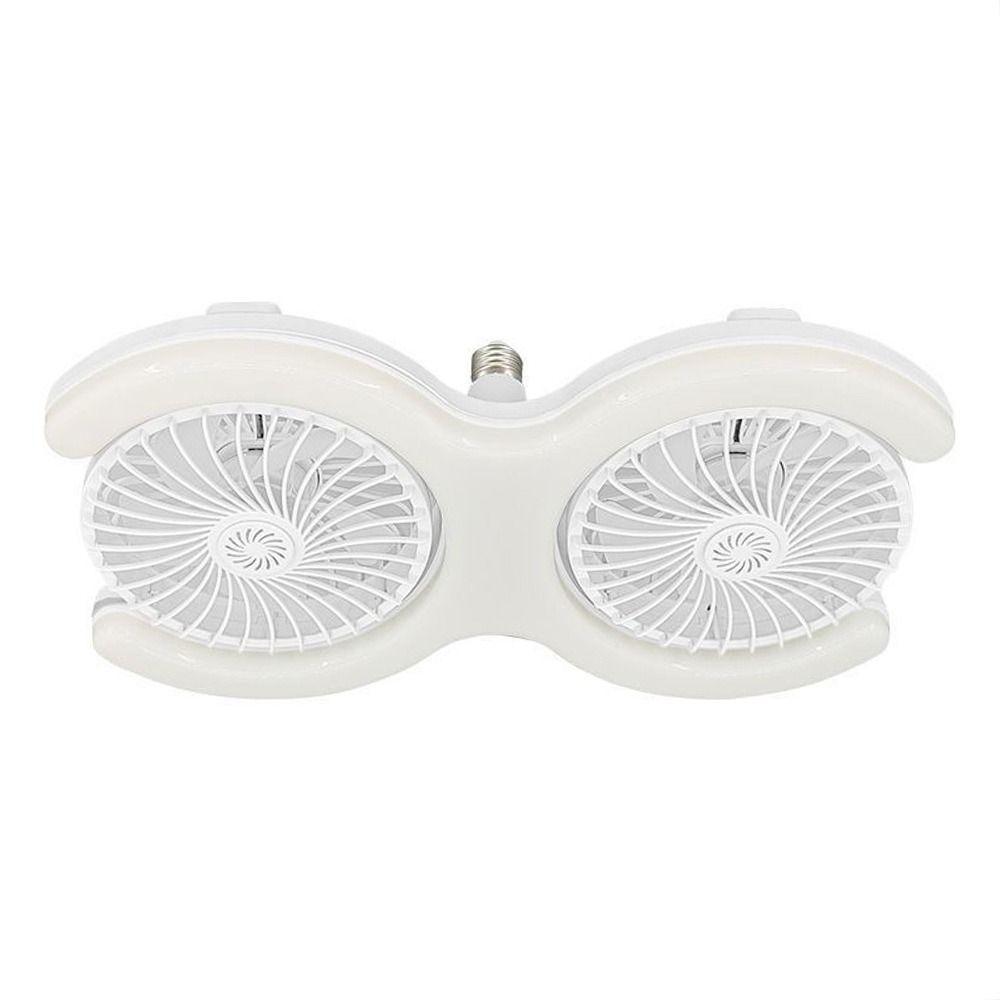 Remote Control Ceiling Fan Light Adjustable Angle Double Head Fan Light LED Fan Light Kitchen