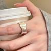 Fashion Matte Texture Exaggerated Wide Ring for Women Men Korean Style Irregular Opening Rings Daily Wearing Jewelry Accessories