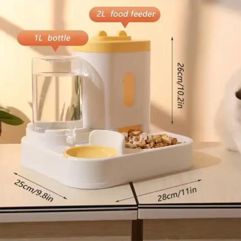 Automatic 2-in-1 Feeder Dog Food Bowl and Water Feeding Device Pet Large Food Dispenser Puppy Pet Kitten Bowl Accessories
