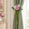 1Pc Artificial Flowers Curtain Curtain Tie Realistic Tieback Decorative Flower Peony Rose Sunflower