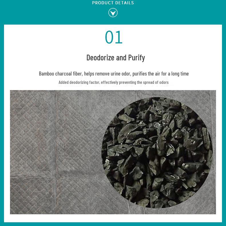 Pet Urine Pads: Thick Bamboo Charcoal, Absorbent Disposable Diapers for Cats & Dogs