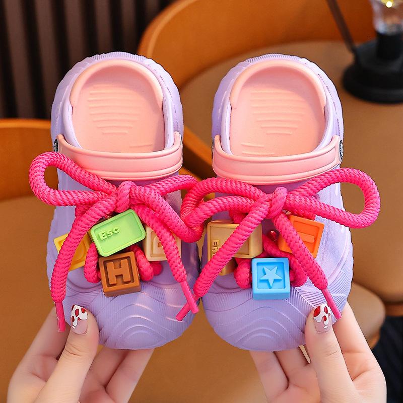 Children's Slippers Hole Shoes Boys Summer Indoor Home Toddler Girls Cool Slippers Baby Boy Beach Non-slip