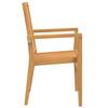 5 Piece Garden Dining Set Solid Teak Wood