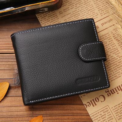 Mode Männer Brieftasche Aus Echtem Leder Haspe Zipper Männlichen Kartenhalter Brieftasche mit Münzfach Geldbörse