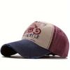 JYL TS DIY Printed Trucker Cap Washed Outdoor Hat Cotton