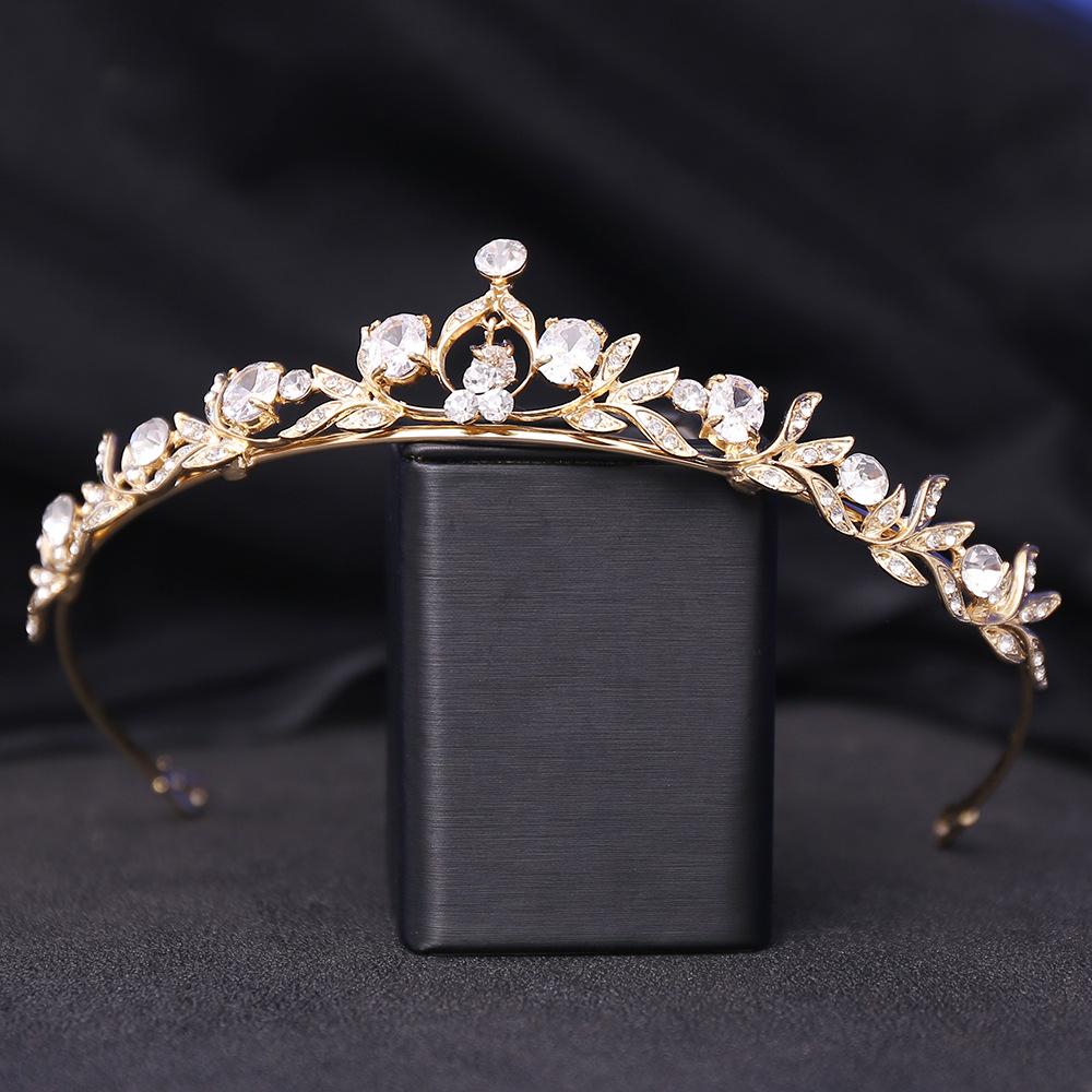 DIEZI Tiare Mici Coroană Zirconiu Fete Coreene Femei Nuntă Mireasă Prințesă Petrecere de Zi Flori Elegante Accesorii Cristal