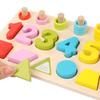 Colorful Wooden Alphabet & Number Puzzle for Children's Early Education