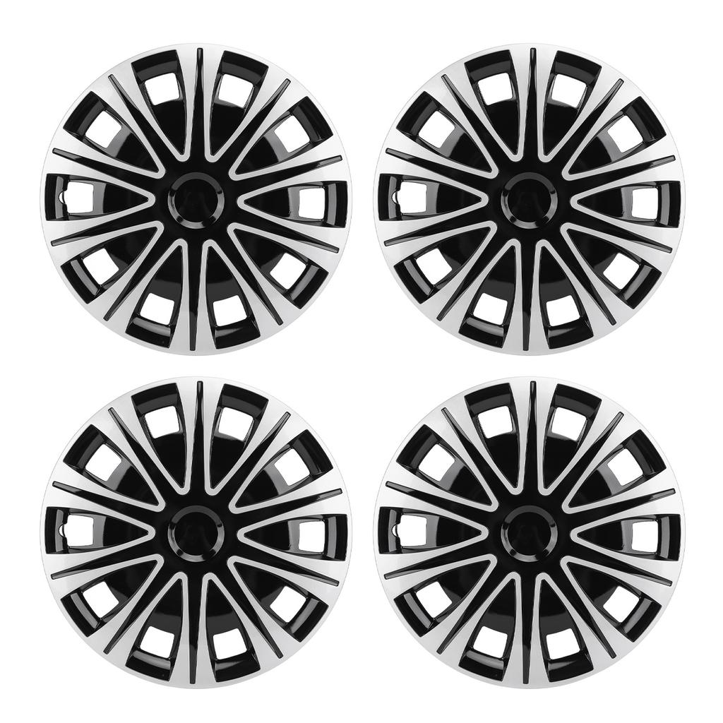 4 Pcs 17 Inch Wheel Hub Cap Full Protection Snap On Sporty Look Universal Wheel Rim Covers for