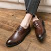 Luxury Business Oxford Leather Shoes Men Breathable Formal Dress Shoes Male Office Wedding Flats Footwear Derby Shoes
