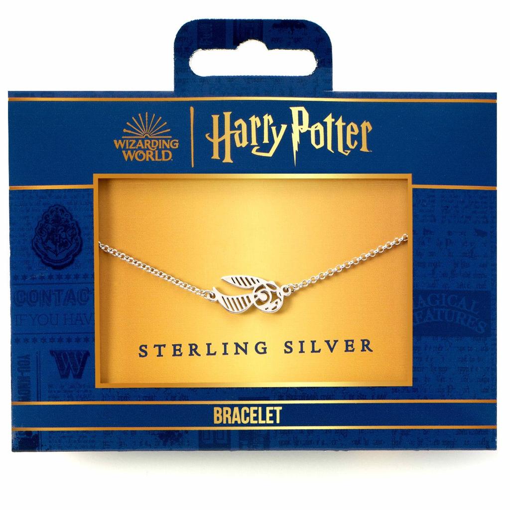 Harry Potter sterling silver Golden snitch charm bracelet