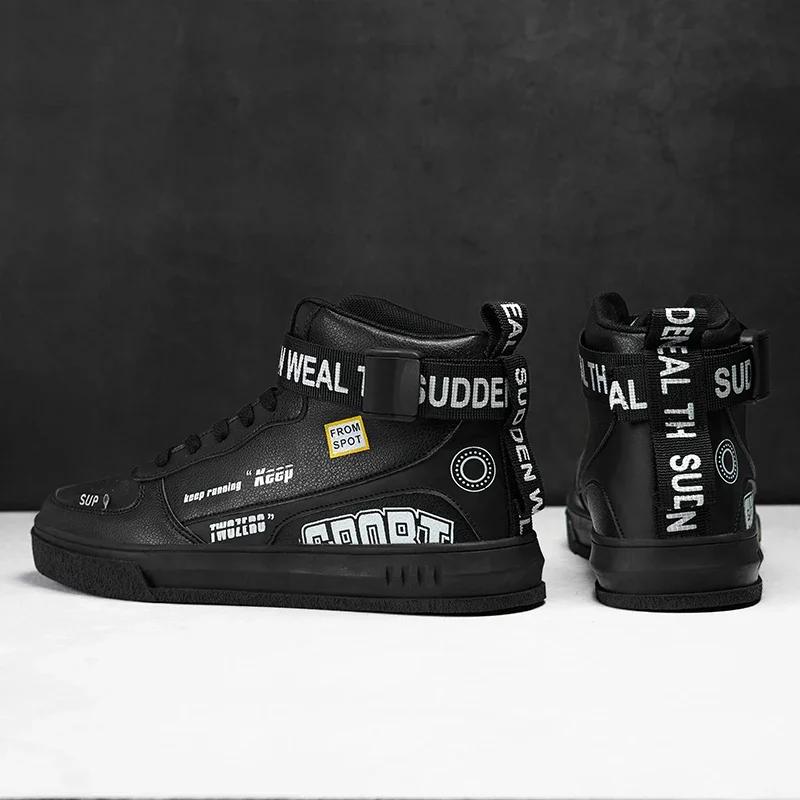 Herren Skateboardschuhe Hochwertige neue High Top Trendy Board Schuhe Lässig Vielseitige kleine weiße Schuhe