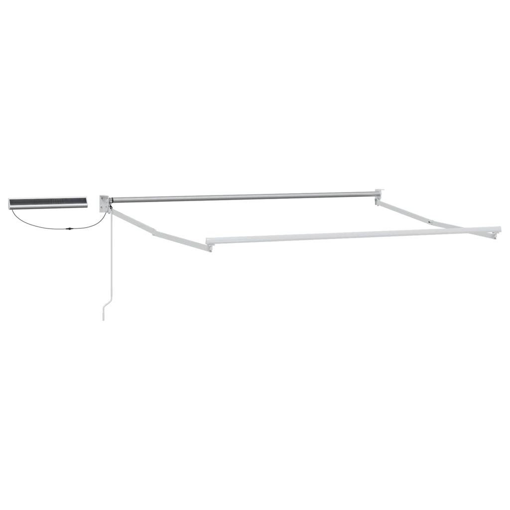 Electric Retractable Awning Red and White 3 X 2.5 M