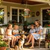 Outdoor Bird Feeder With LED Light Waterproof Garden Decor Bird Feeder Station For Balcony For Outdoor Yard Pathway Farm Patio