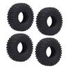 4PCS 1.0 Inch RC Tires Sponge Inner Liner Cat Claw Rubber Tire Replacement for 1/18 1/24 Climbing Car 55x19mm