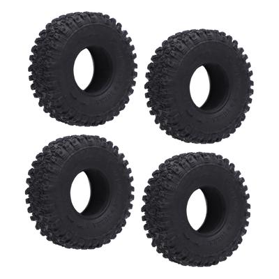 4PCS 1.0 Inch RC Tires Sponge Inner Liner Cat Claw Rubber Tire Replacement for 1/18 1/24 Climbing Car 55x19mm