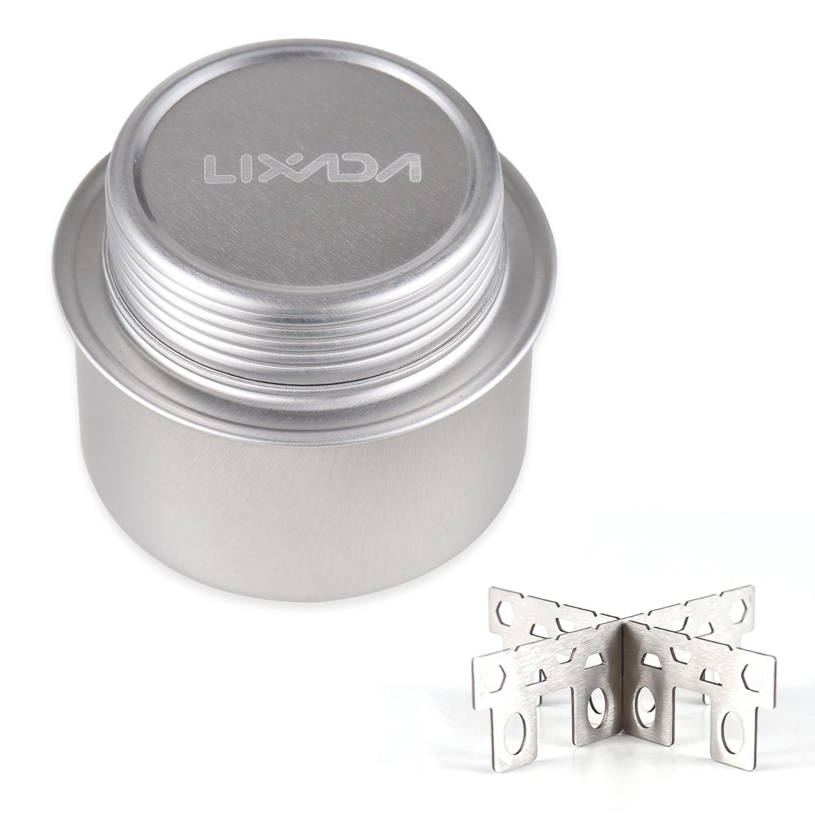 

Мини-спиртовая печь из алюминиевого сплава с крестообразной подставкой для кемпинга, пешего туризма, альпинизма серебряный