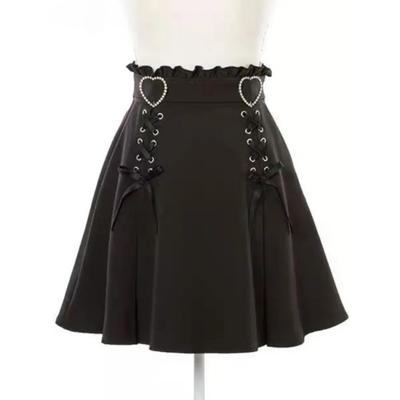 2024 Y2k Esthetische Harajuku Stijl Zoete Meid Hoge Taille Mini Bandage Rok Slanke Vrouwen Effen Streetwear Gothic Jk Saia Feminina