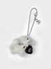 Eireve Wild Baby Lamb Bag Charm Keyring (Cream White)