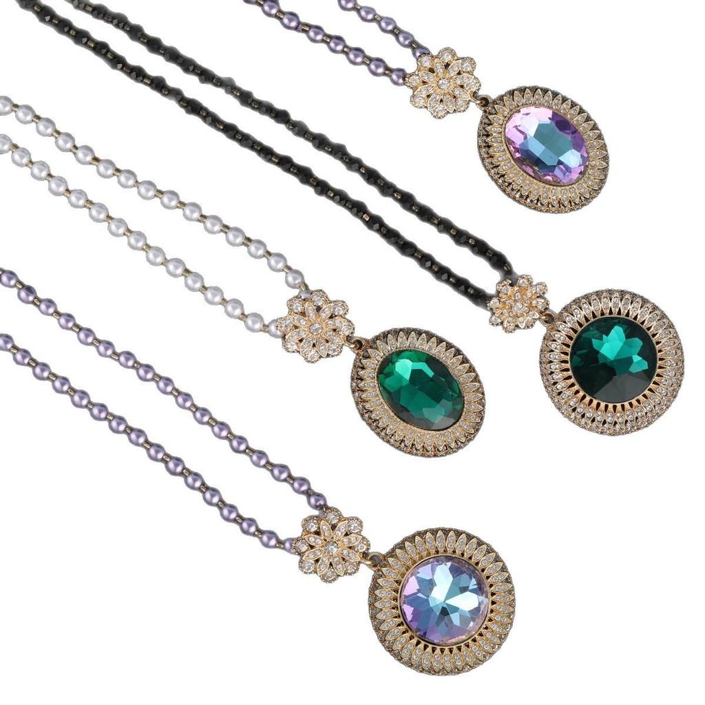 Pearl Chain Sweater Necklace: Ethnic Style Pendant for Autumn & Winter