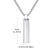 Vnox Men's Punk Vertical Pendant Necklaces, Stainless Steel Long Bar Retro Collars, Male Simple Casual Jewelry Gifts for Him