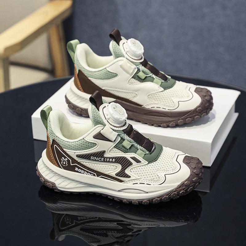 Boys' shoes 2025 autumn new mesh breathable middle and older children's students casual shoes children's sports shoes dad