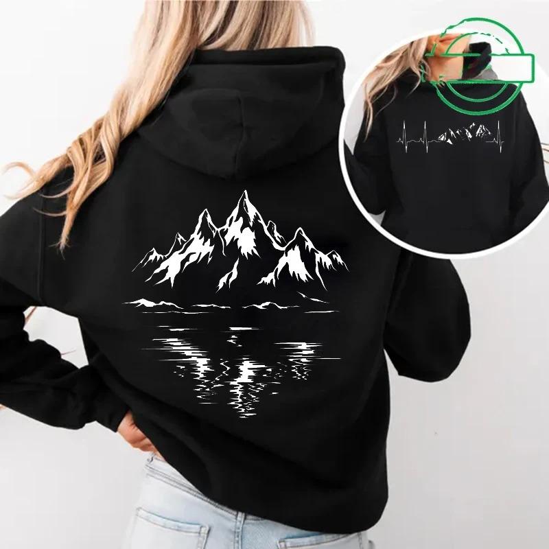 

Mountain Print Women s Hoodie Outdoor Hiking Pattern Hoodie Long Sleeve Top Outdoor Couple Women s Hoodie Sweatshirt Graphic Y2K 3XL