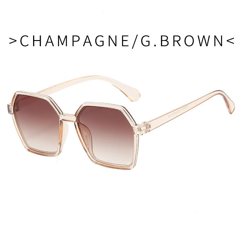 Men Women Oversized Sun Glasses Fashion Style Gradient Color Sunglasses Unisex Retro Square Frame Travel Goggle Shades Eyewear