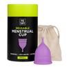 Pee Safe Reusable Menstrual Cup For Women - Small Size With Pouch|Ultra Soft, Odour And Rash Free|100% Medical Grade Silicone |No Leakage | Protect
