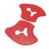1 Pair Hand Paddles for Swim PP Silicone Adjustable Hand Fin Flipper Flat Paddle Swimming Training Aid for Men Women Children Red L