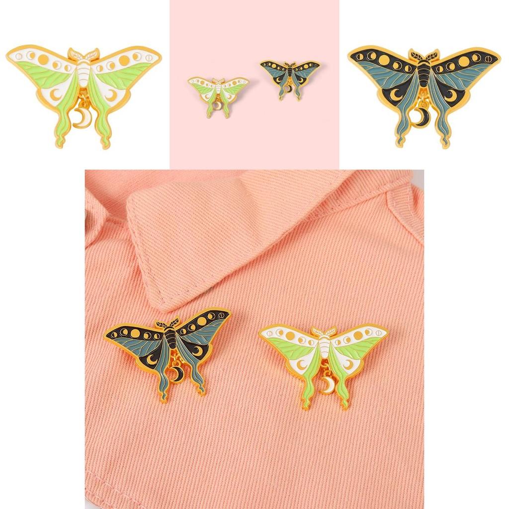 Unique Geometric Butterfly Insect Metal Badge Brooch For Stylish Accessories