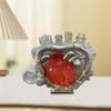 Resin Ornament for Home Decor Decorative Figurine Resin Engine Heart Figurine for Home Office Decor Unique Sculpture